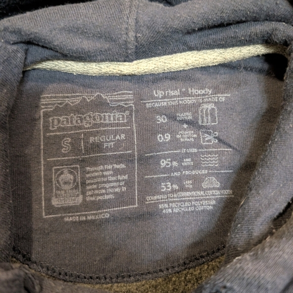 Patagonia Uprisal Hoodie Mens S Navy Stripes - Picture 2 of 6